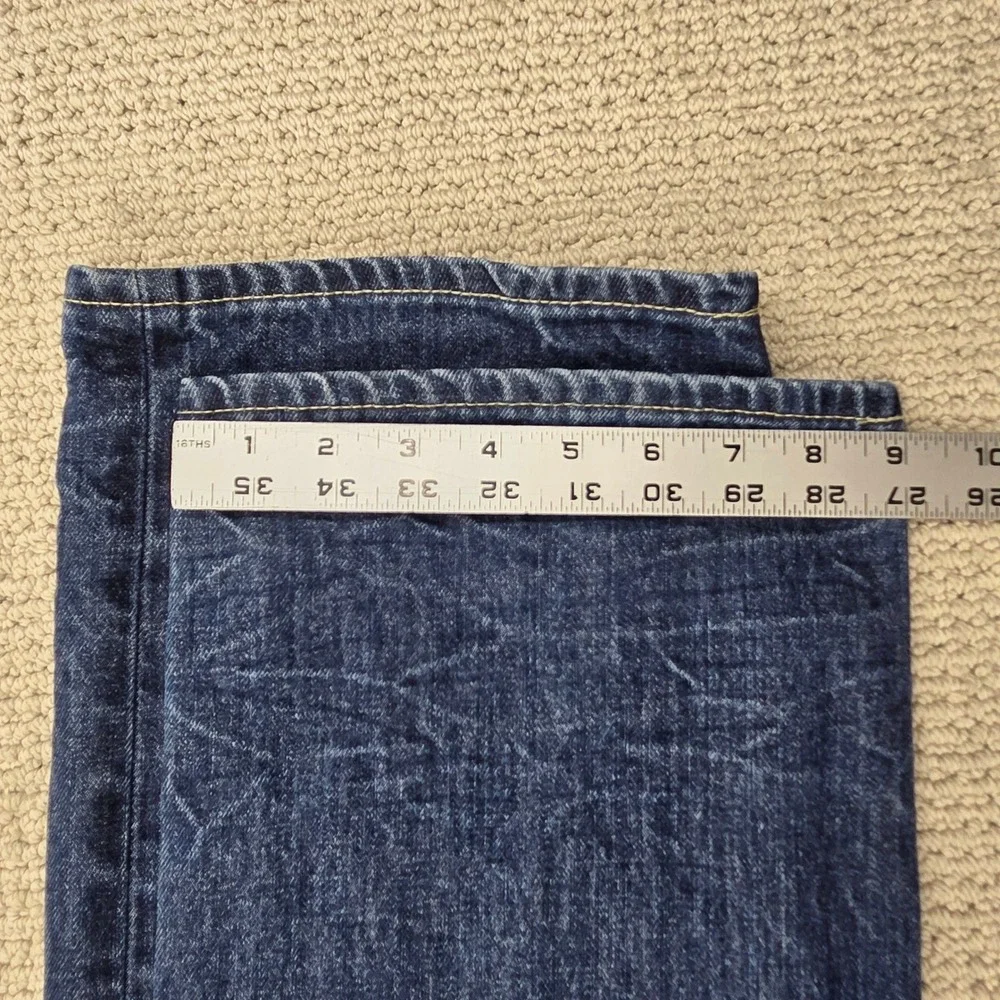 Polo Ralph Lauren Vintage 67 Slim Straight Jeans Blue Mens 35x30 (38x31)